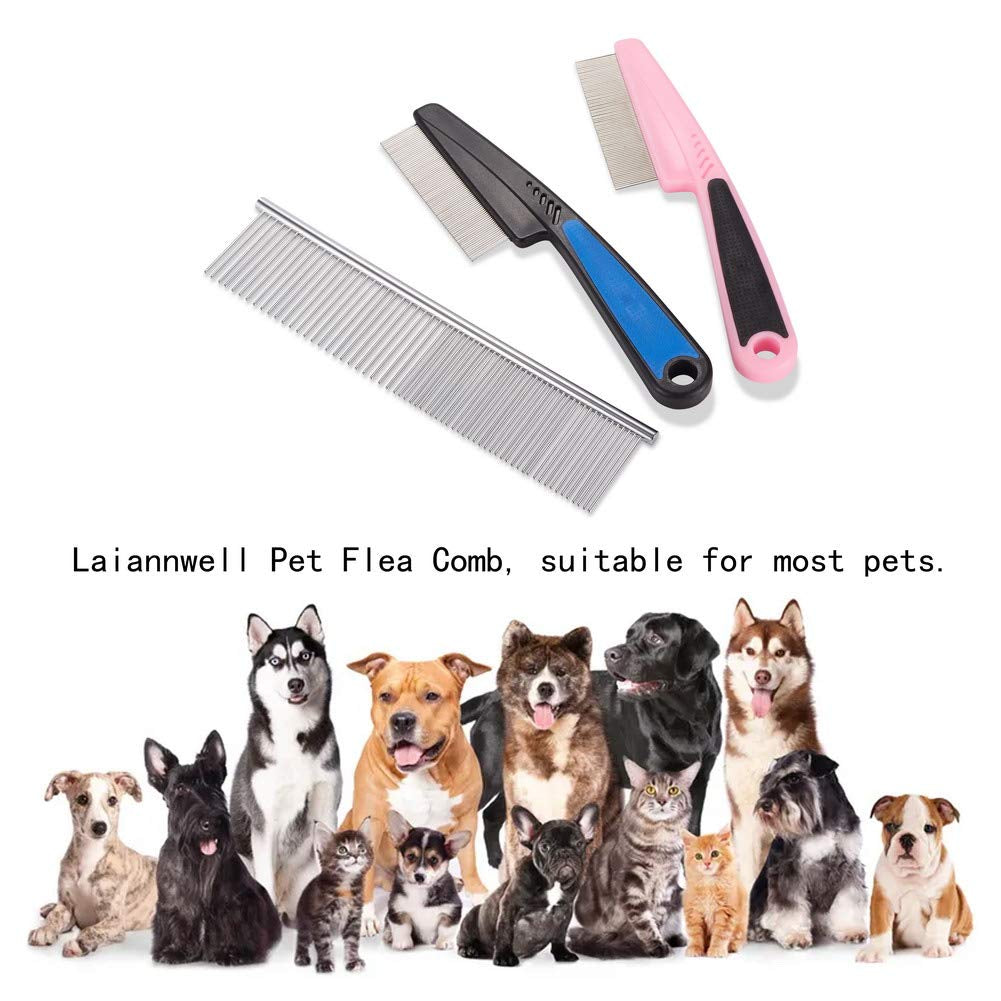 Cat Comb,Pet Comb Professional Grooming Comb for Dog/Cat/Small Pets(3 Packs)