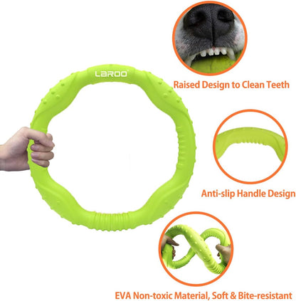 Dog Toys for Aggressive Chewers,¡¾Floatable¡¿ Dog Flying Disc, Dog Tug Toy, Interactive Dog Toys, Dog Teeth Cleaning, Tug of War Dog Toy, Dog Chew Toys, Dog Teething Toys for Catch, Fetch