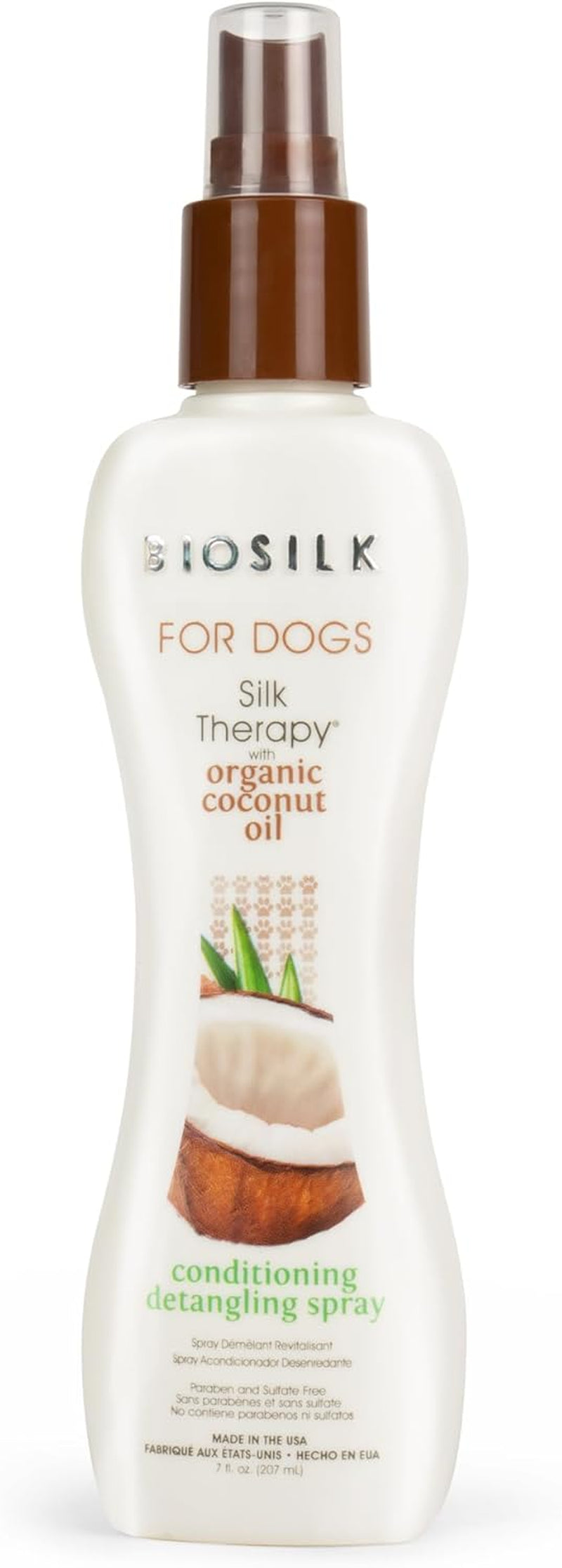 for Dogs Silk Therapy Dog Grooming Supplies, Coconut Oil - Dog Conditioner, Dog Shampoo, Puppy Shampoo, Pet Shampoo for Dogs Shampoo, Dog Wash,  Dog Spray, Dog Detangler Spray, Pet Wash