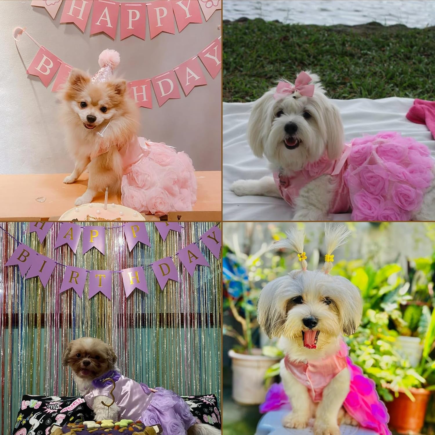 Dog Dress,Dog Wedding Dress,Dog Birthday Dress,Dog Tutu Dress