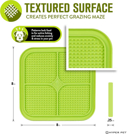 IQ Treat Lick Mat for Dogs, Dog Slow Feeder & Cat Lick Mats | Great Alternative to Slow Feeder Dog Bowls & Cat Slow Feeders | Perfect Dog Licking Mat, Cat Puzzle Feeder & Dog Enrichment Toys
